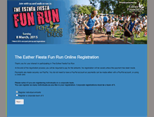 Tablet Screenshot of funrun.estherfoundation.org.au